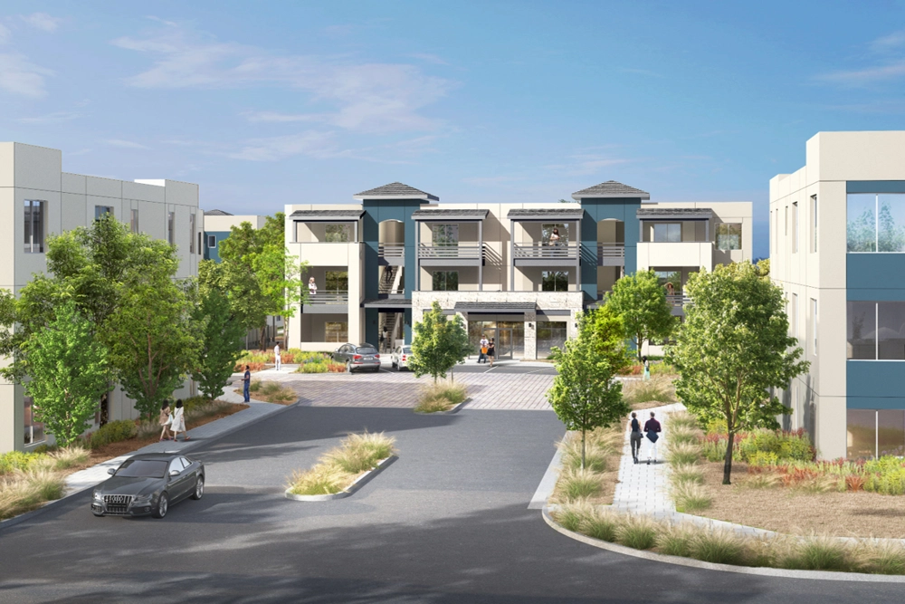 rendering of apartment building